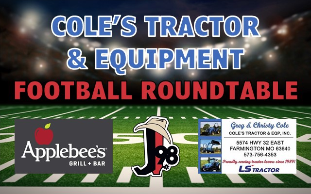 <h1 class="tribe-events-single-event-title">Cole’s Tractor & Equipment Football Roundtable On J98</h1>