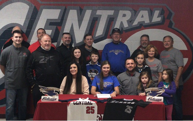 Central’s Eaton Signs with East Central College Softball