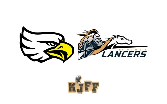<h1 class="tribe-events-single-event-title">Football: Class 1 District 2 Quarterfinals On KJFF – #4 St. Pius Lancers (7-2) Vs #5 Grandview Eagles (3-6)</h1>