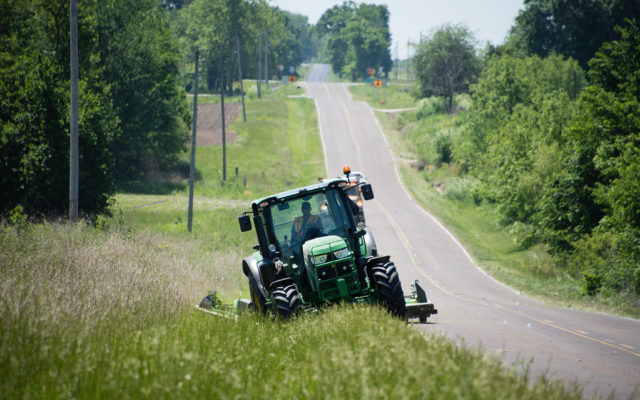 Watch for Mowing Operations on Road Right of Ways