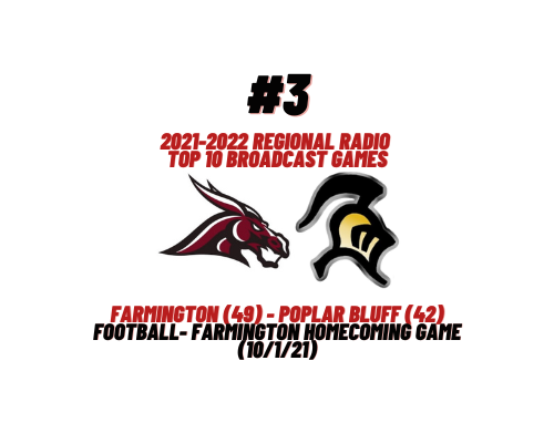 Top Games of 2021-22 – #3 Farmington Football Comes Back on Bluff (10/1/21)