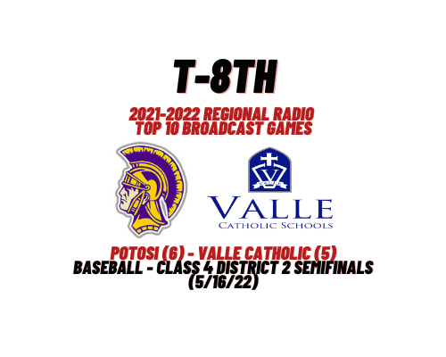 Top Games of 2021-22 – #8 Potosi Upsets Valle in Baseball Districts (5/16/22)