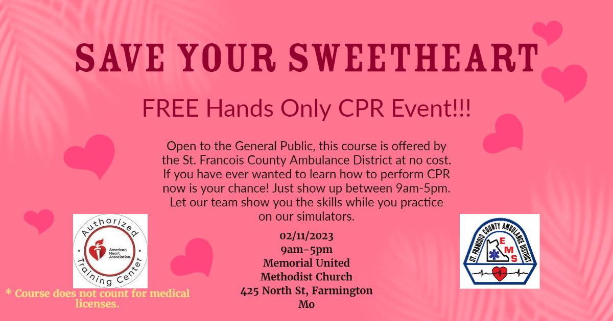 <h1 class="tribe-events-single-event-title">Save your Sweetheart CPR Event in Farmington</h1>