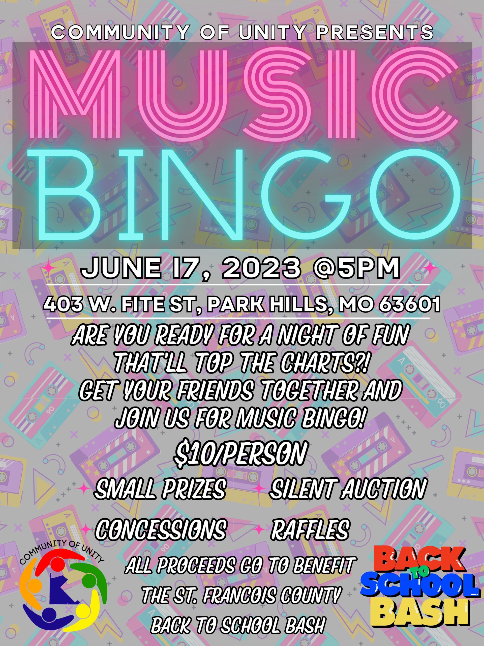<h1 class="tribe-events-single-event-title">Music Bingo Fundraiser for Back to School Bash</h1>