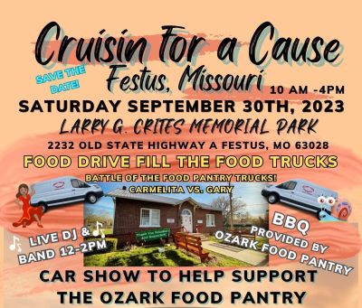 Cruisin’ for a Cause to benefit the Ozark Food Pantry