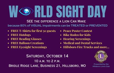 Hillsboro Lions Club World Sight Day