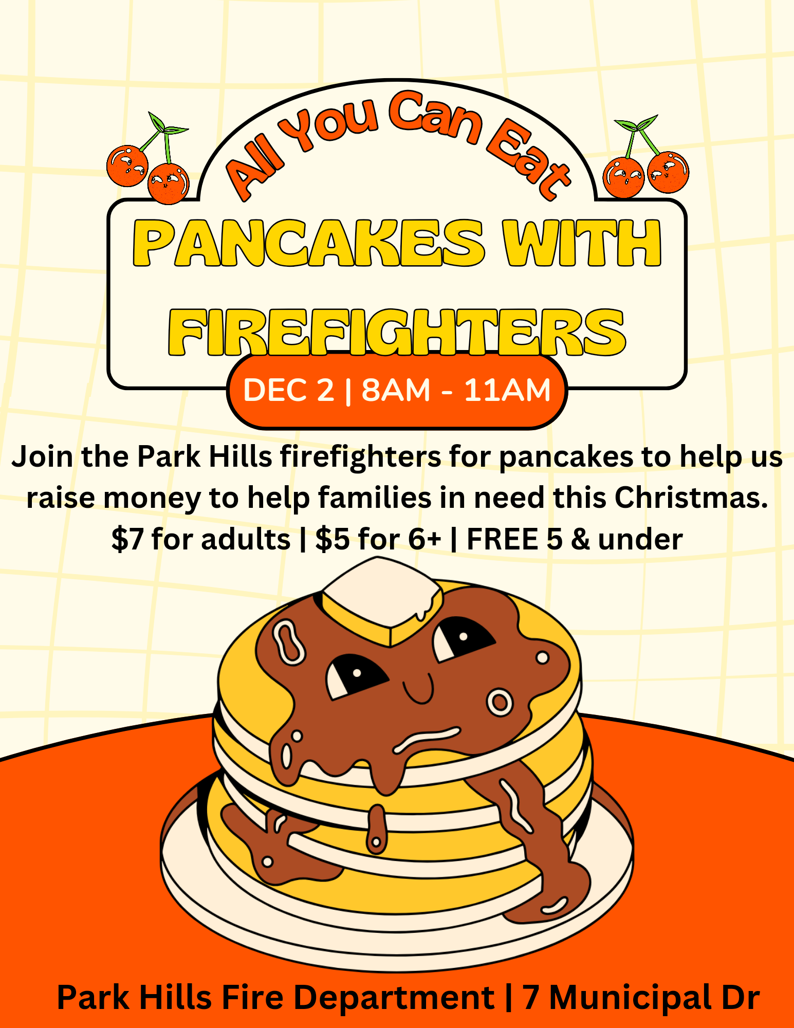 <h1 class="tribe-events-single-event-title">All You Can Eat Pancakes with Park Hills Firefighters</h1>